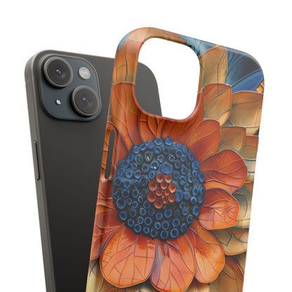 Mosaic Blossom Harmony iPhone 15 - Slim Phone Case