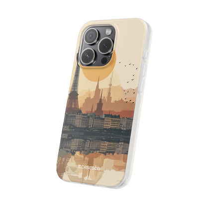 Parisian Sunset Serenity | Flexible Phone Case for iPhone