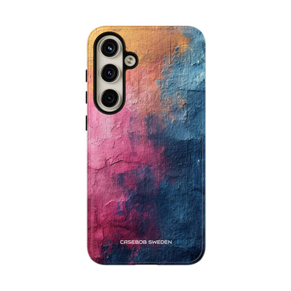 Blue Pink Abstract - Tough Samsung S24 Phone Case