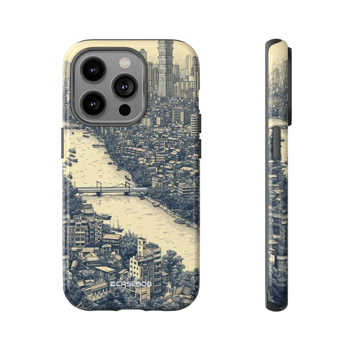 Nostalgic Metropolis | Protective Phone Case for iPhone