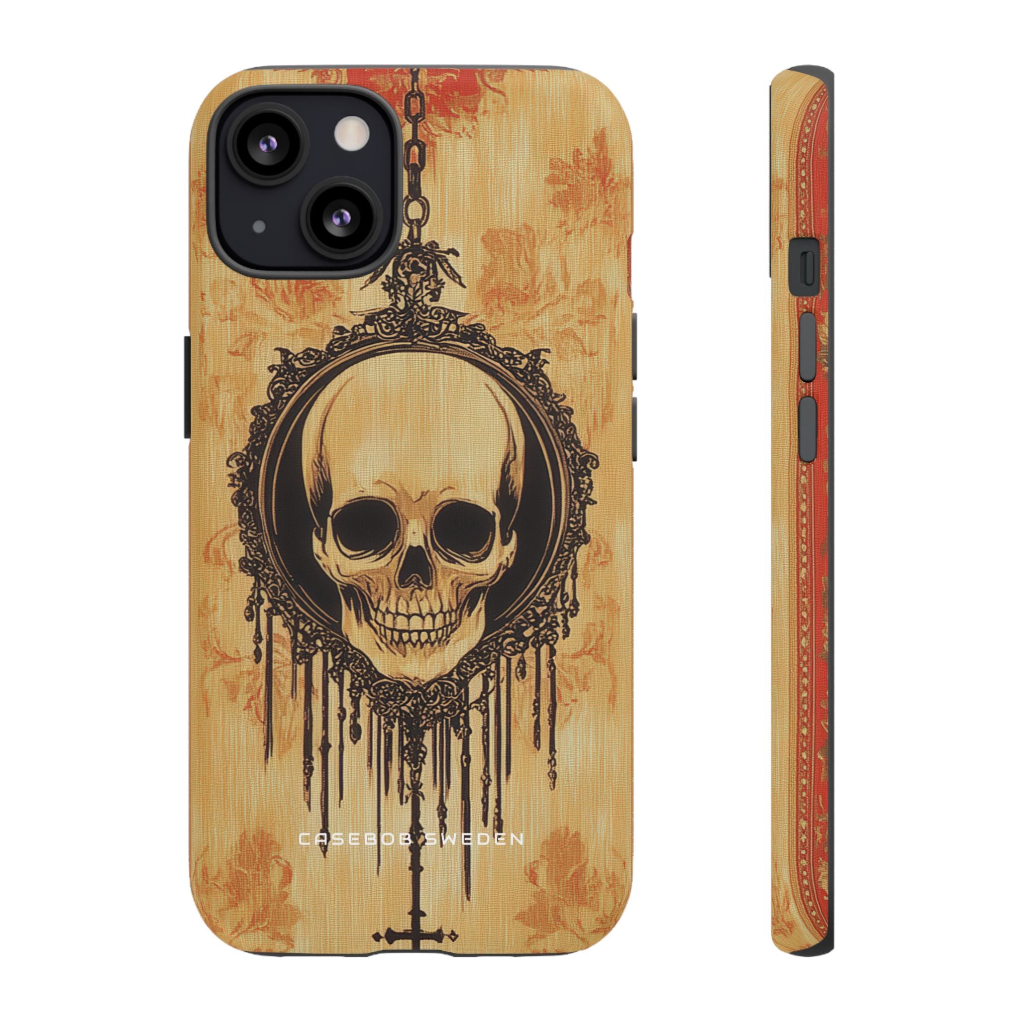 Gothic Skull Elegance iPhone 13 - Robuste Handyhülle