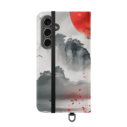 Red Sun Serenity - Samsung S24 Plus Case - Wallet