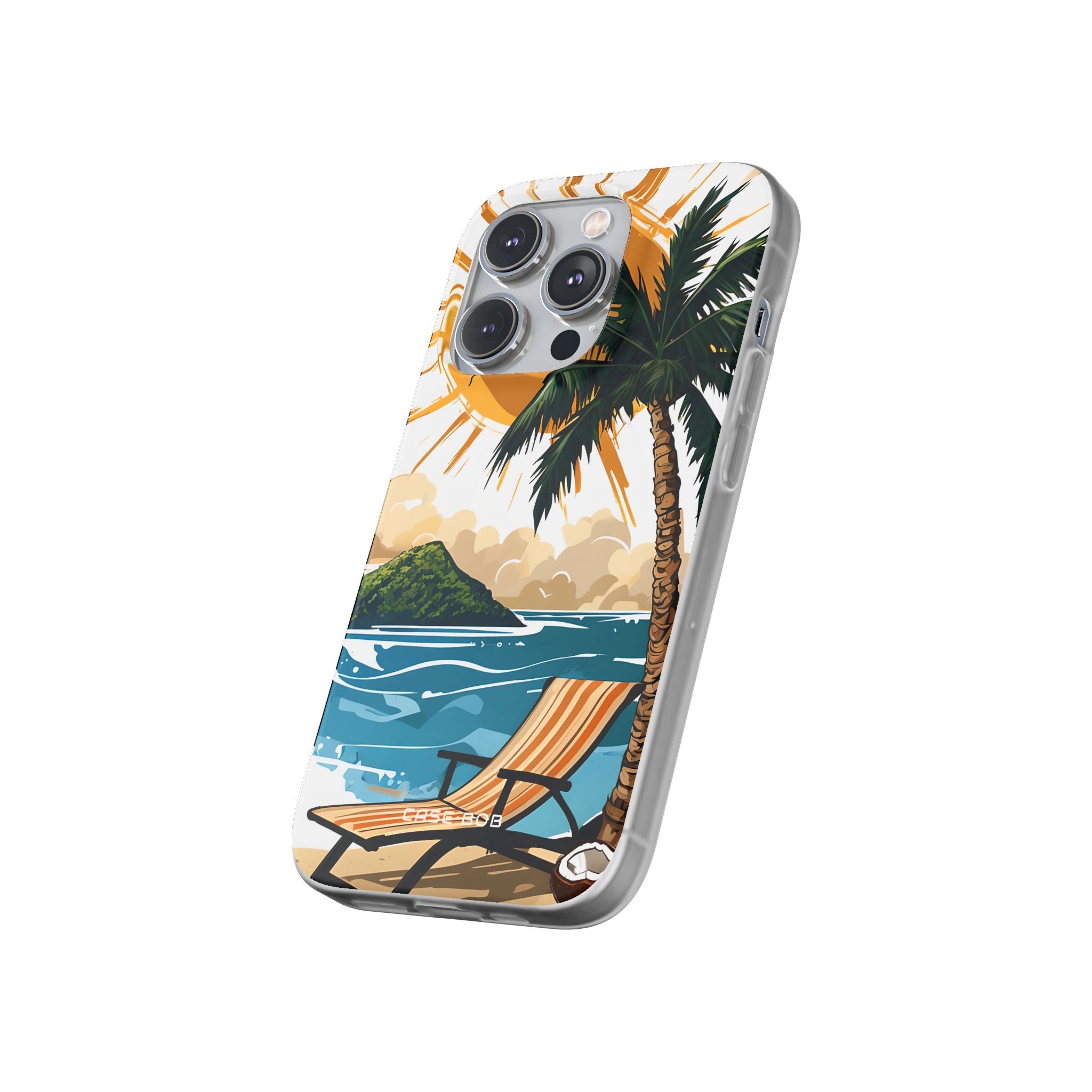 Sunny Palm Breeze iPhone 14 Pro Case - Soft