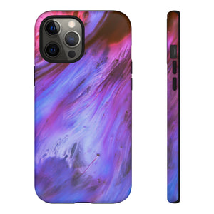 Purple Cosmos Ink Art iPhone Case (Protective) iPhone 12 Pro Max Matte Phone Case