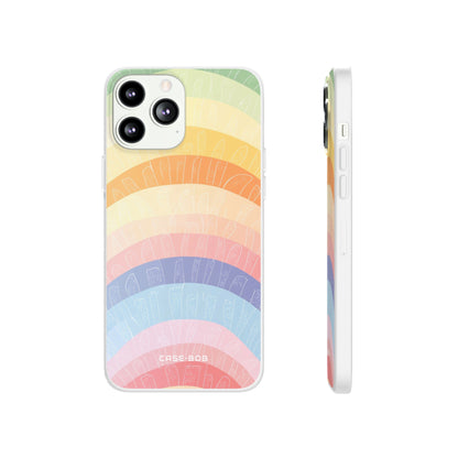 Pastel Rainbow Bands iPhone 13 Pro Max - Soft