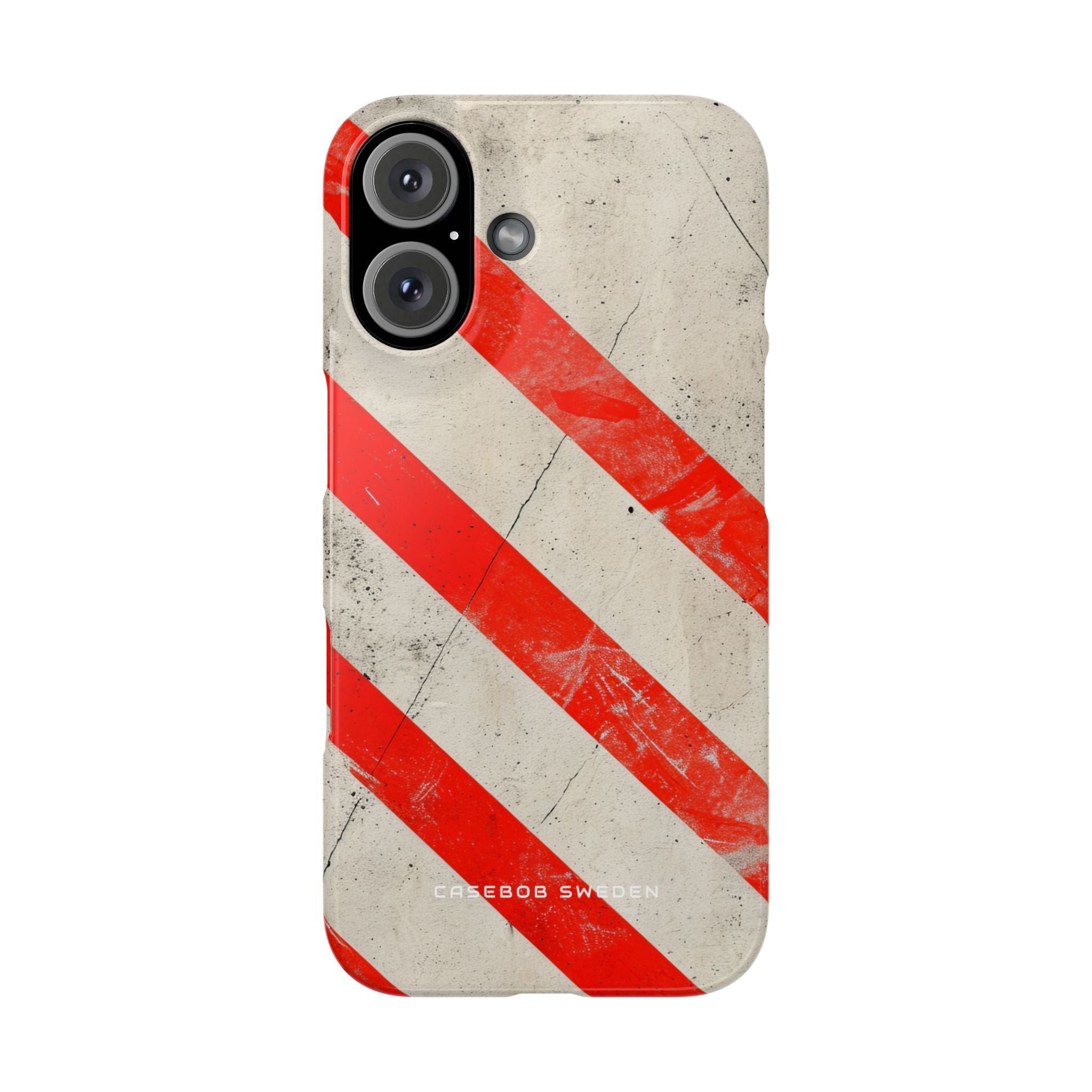 Striker Crimson Stripes iPhone 16 - Slim Phone Case