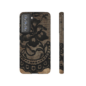 Broomrose Gothic Flower - Protective Phone Case