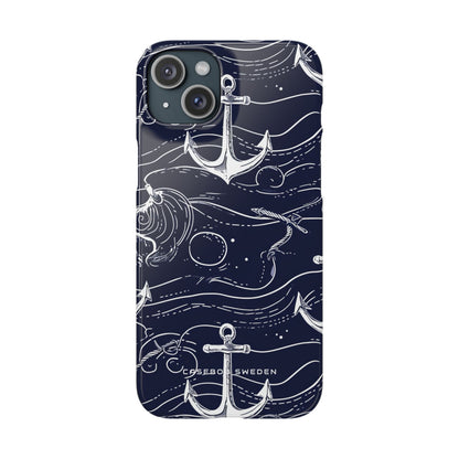 Gradient Anchorflow Waves iPhone 15 - Slim Phone Case