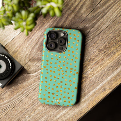 Golden Dots Dance - iPhone Case