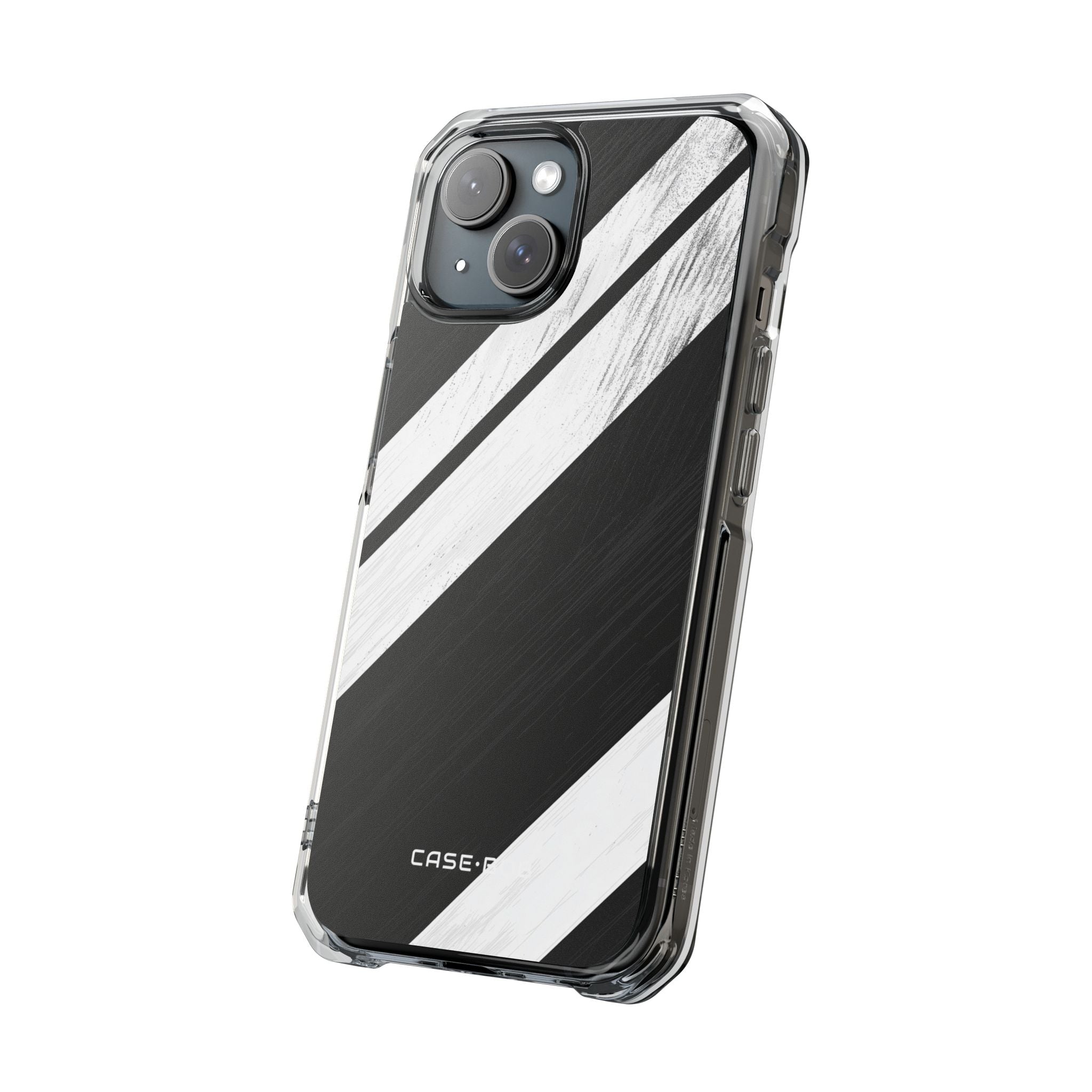Grainy Stripe Shadow iPhone 15 Case - Impact