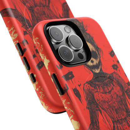 Haunting Scarlet Descent iPhone 16 | Tough+ Phone Case