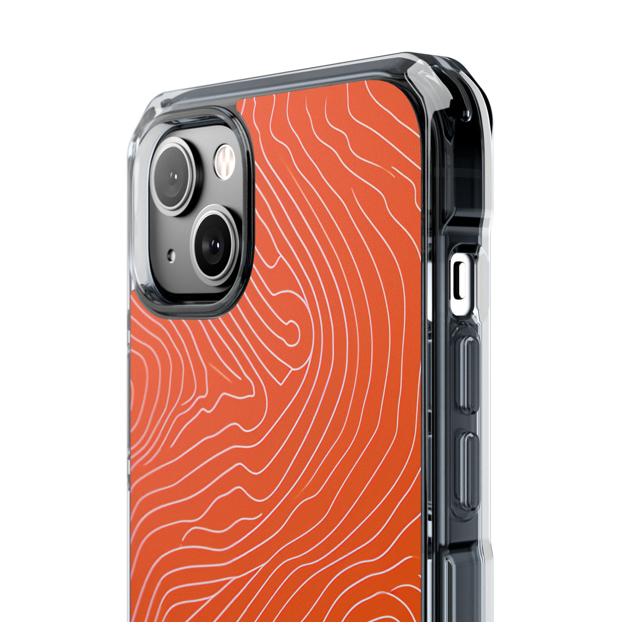 Pantone Tangerine Design | Handyhülle für iPhone (Clear Impact Case – magnetisch)