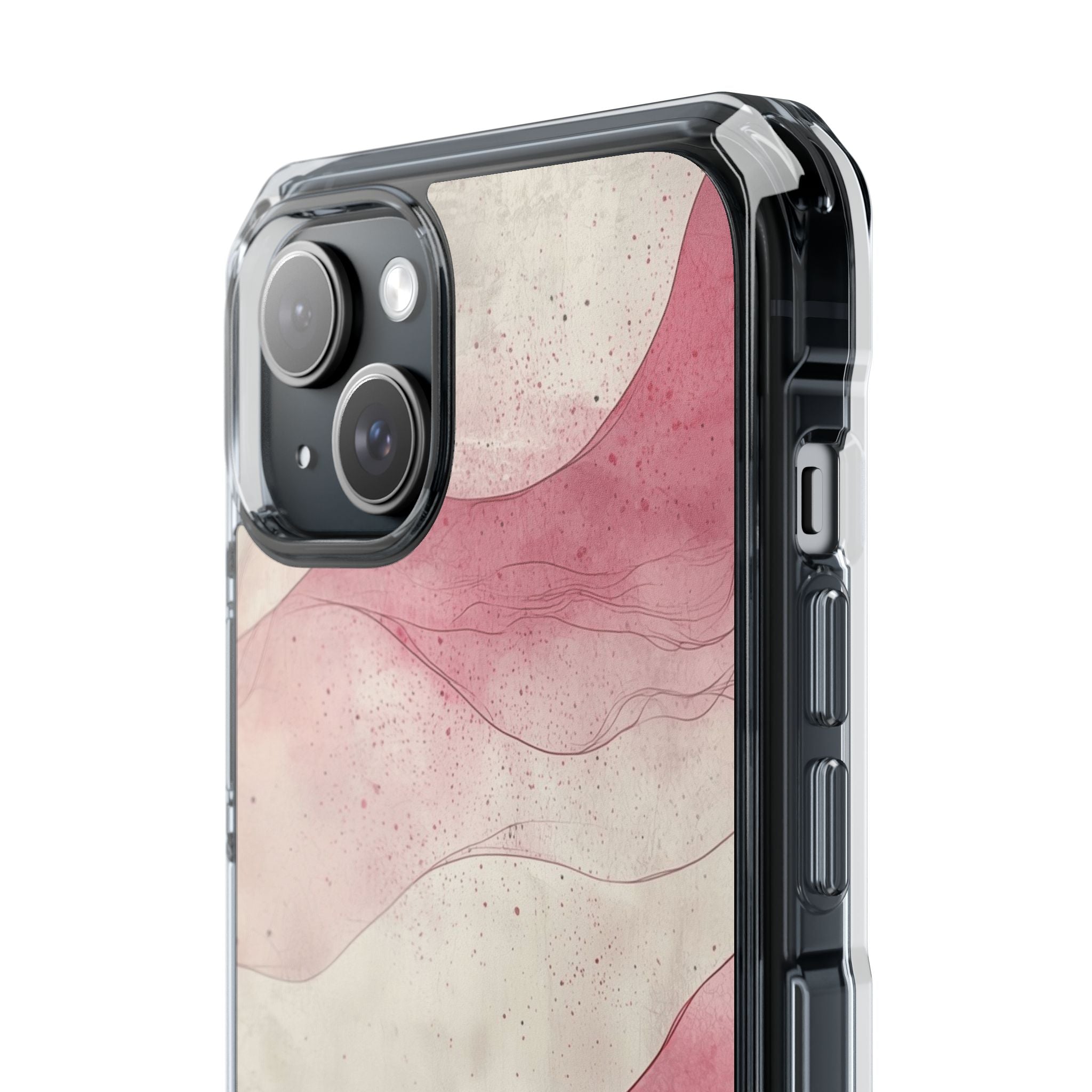 Crimson Waves iPhone 15 Plus Case - Impact