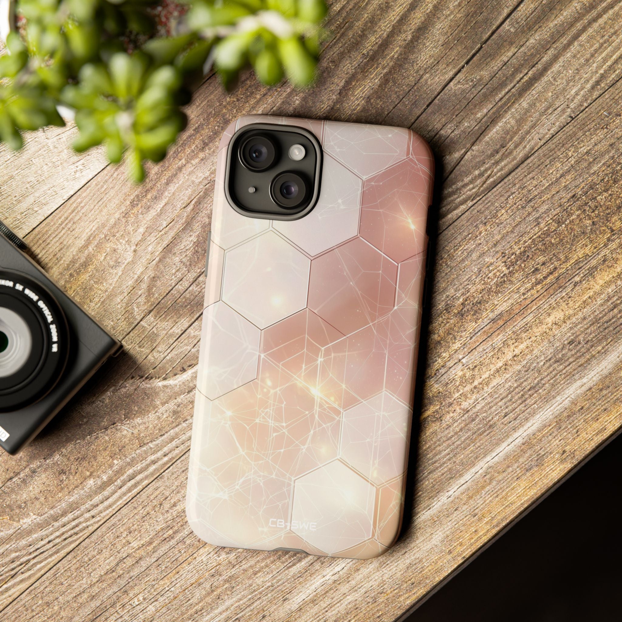 Hexagons Reflect Light - iPhone Case