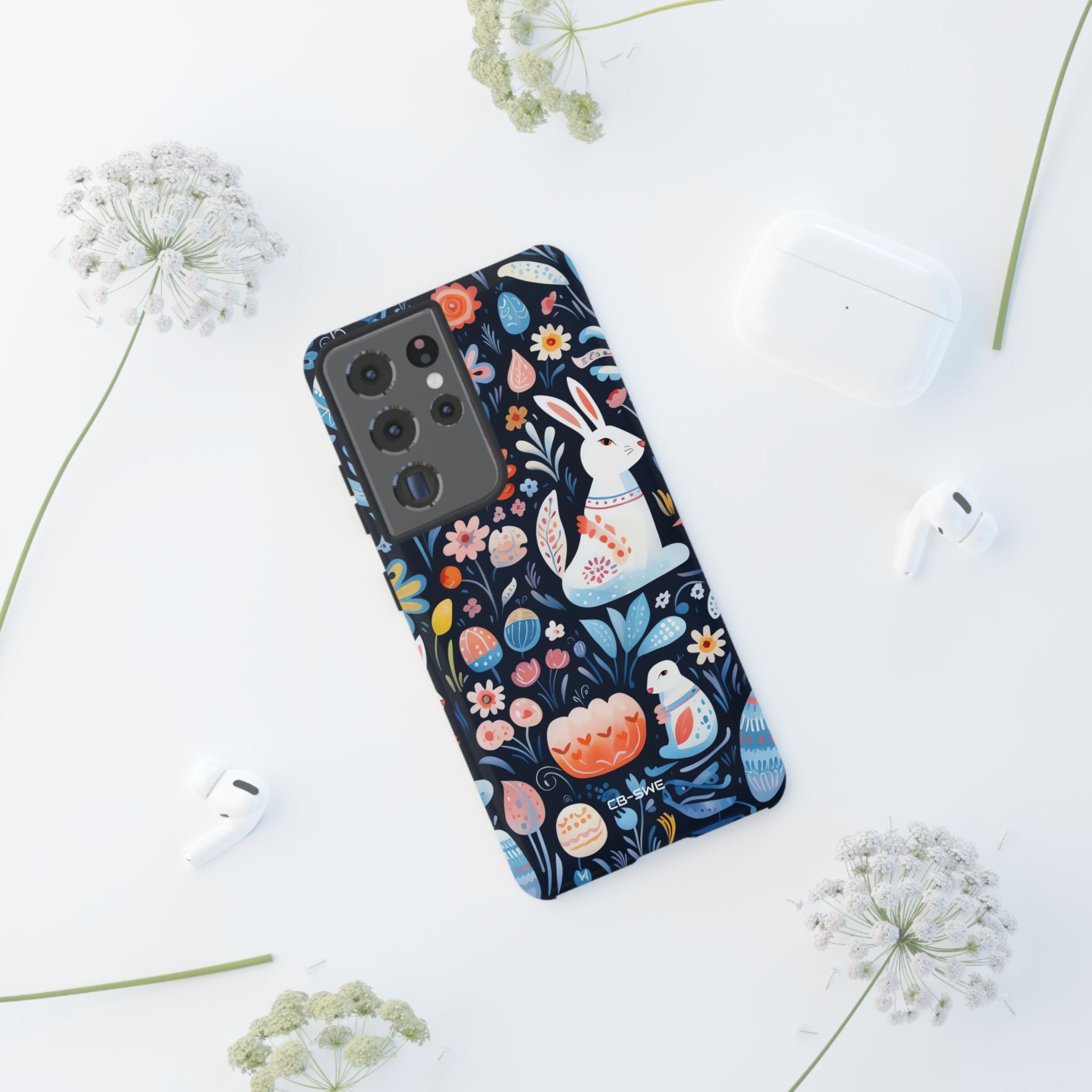 Bunnies Play Among Flowers - Samsung Case