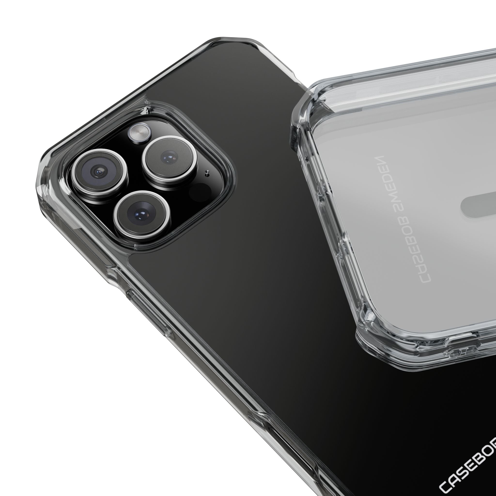 Black - Clear Impact iPhone 16 Phone Case