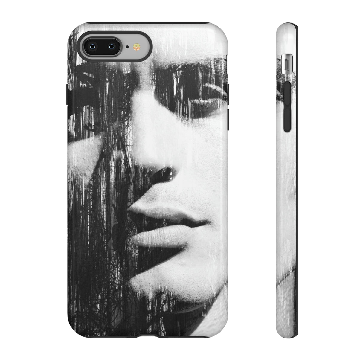 Black & White Pop Art - Protective Phone Case