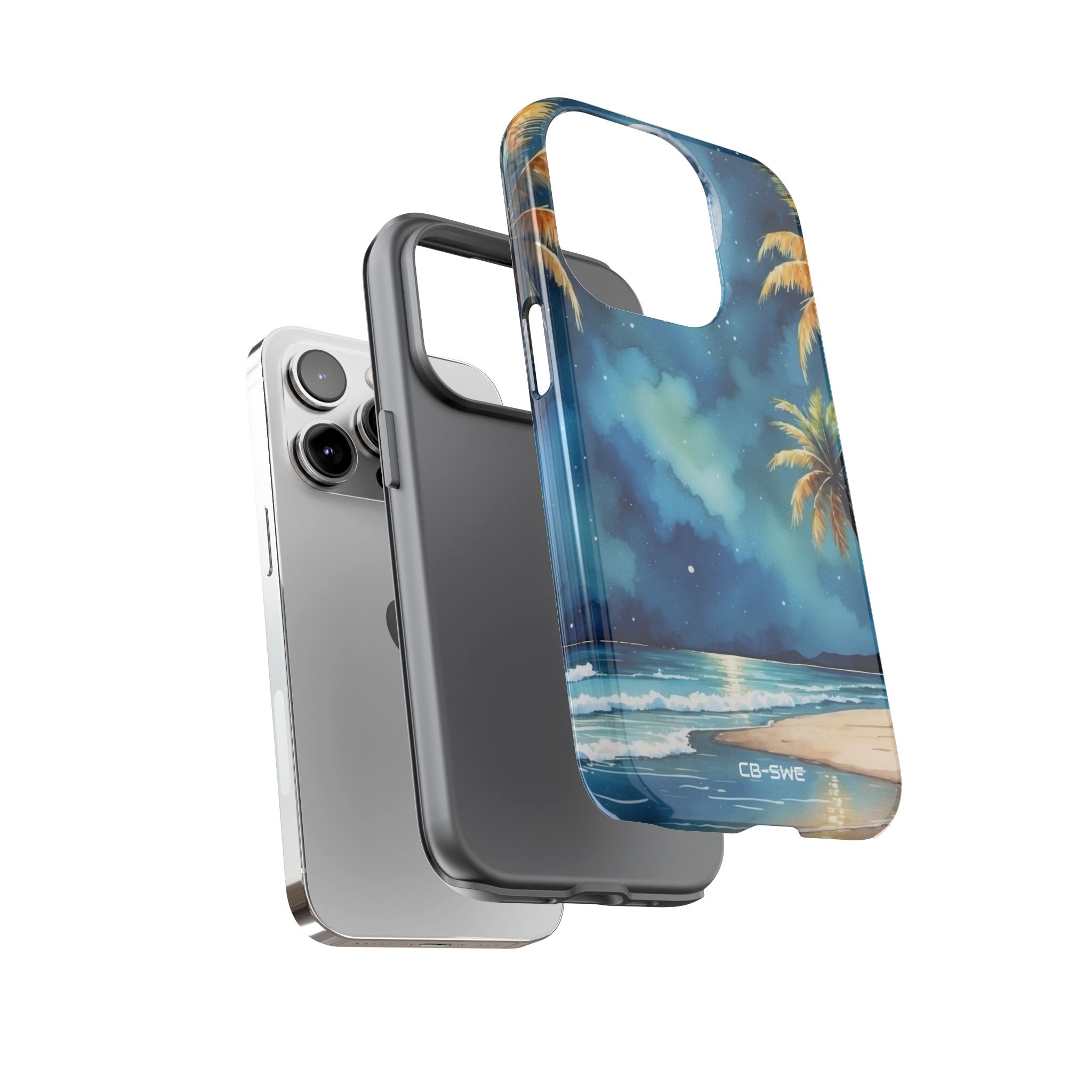 Moonlight Kisses Waves - iPhone Case