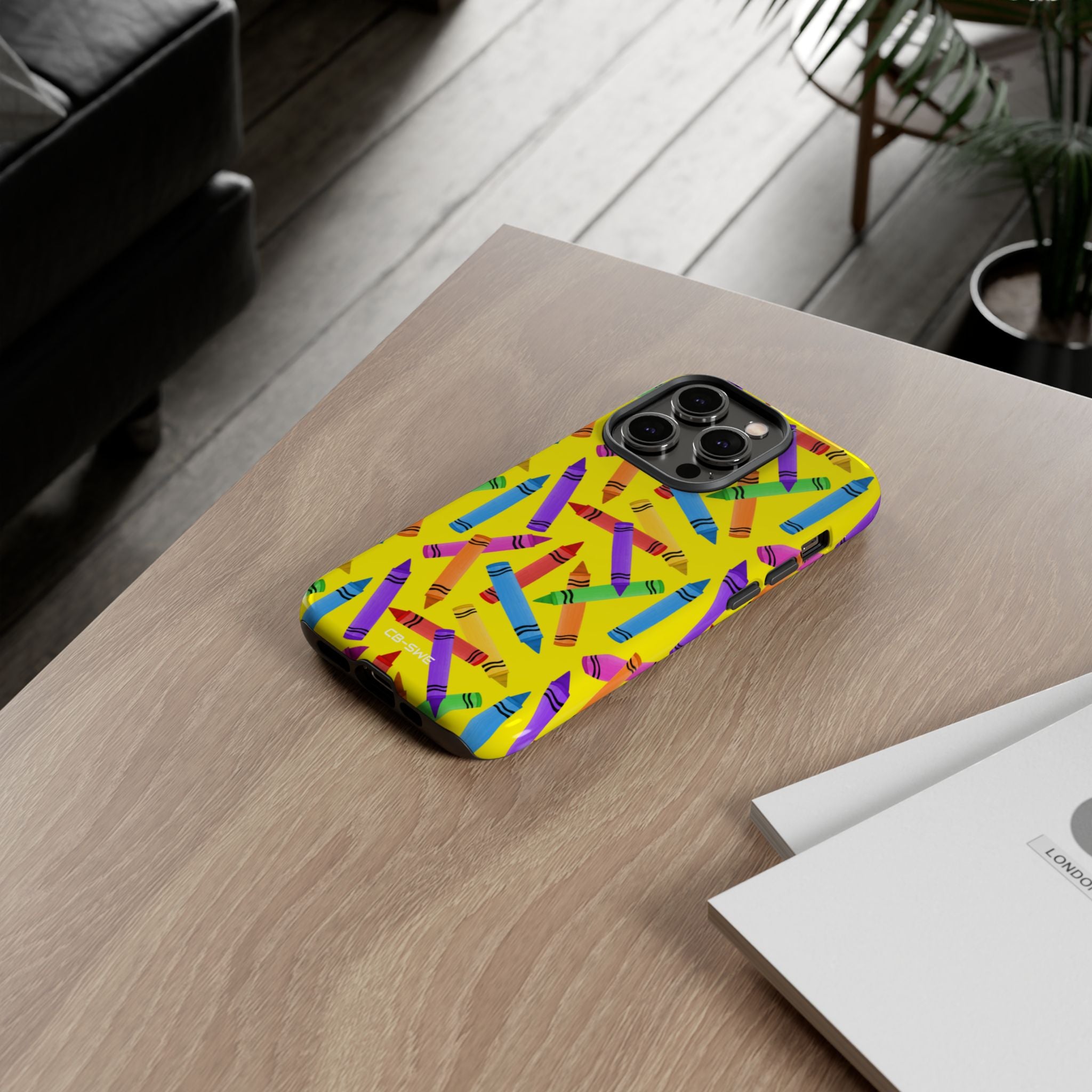 Crayons Scatter Playfully - iPhone Case