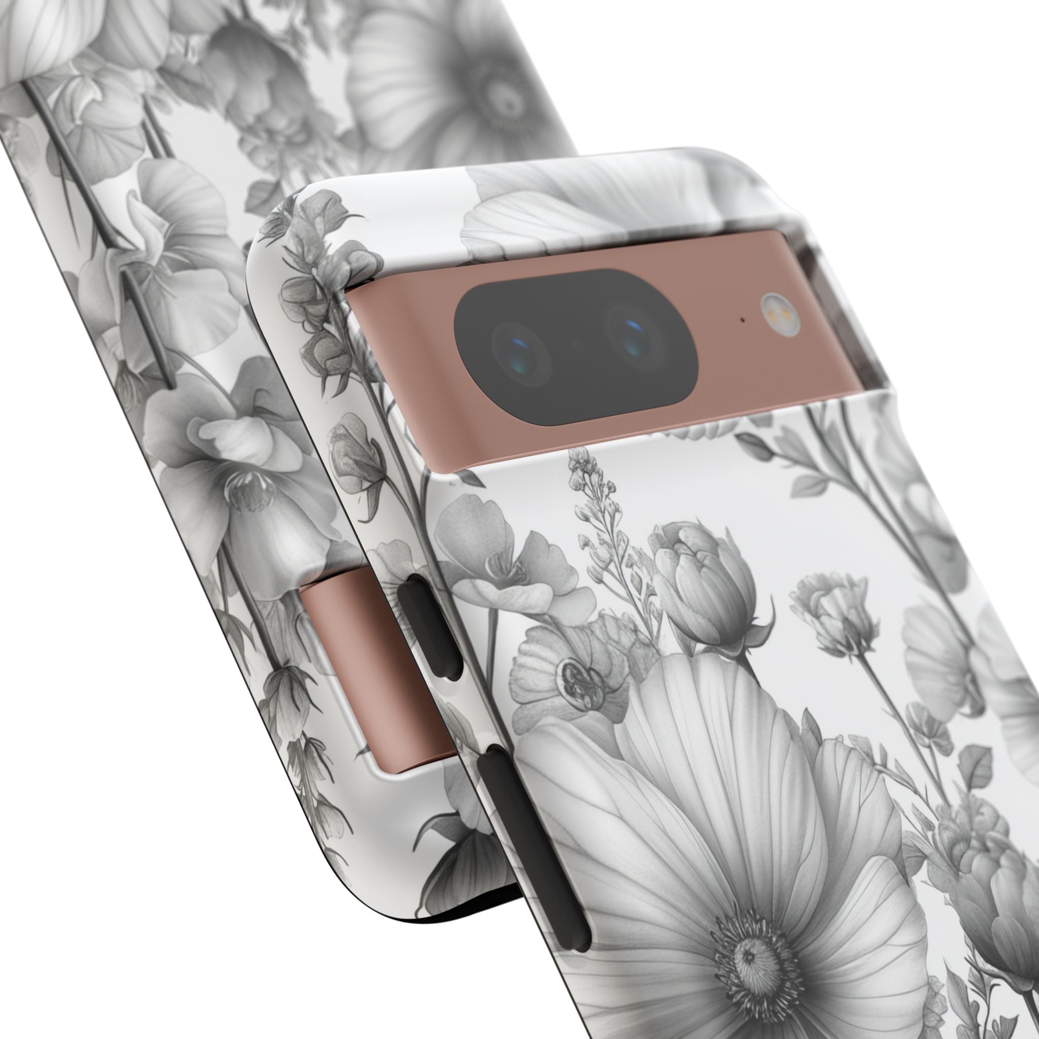 Monochrome Flora - Phone Case for Google Pixel