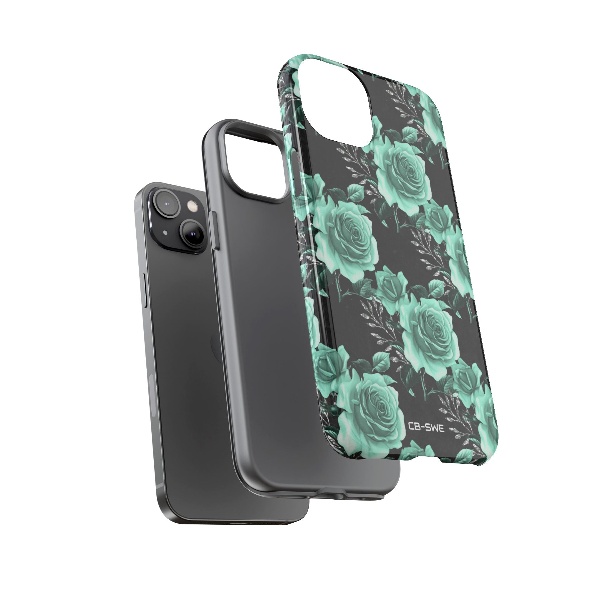 Turquoise Rose Symphony - iPhone Case
