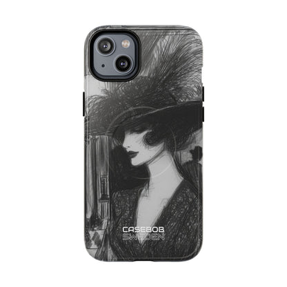 Vintage Feather Elegance iPhone 14 - Tough+