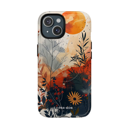Orange Solstice iPhone 15 Case - Tough+