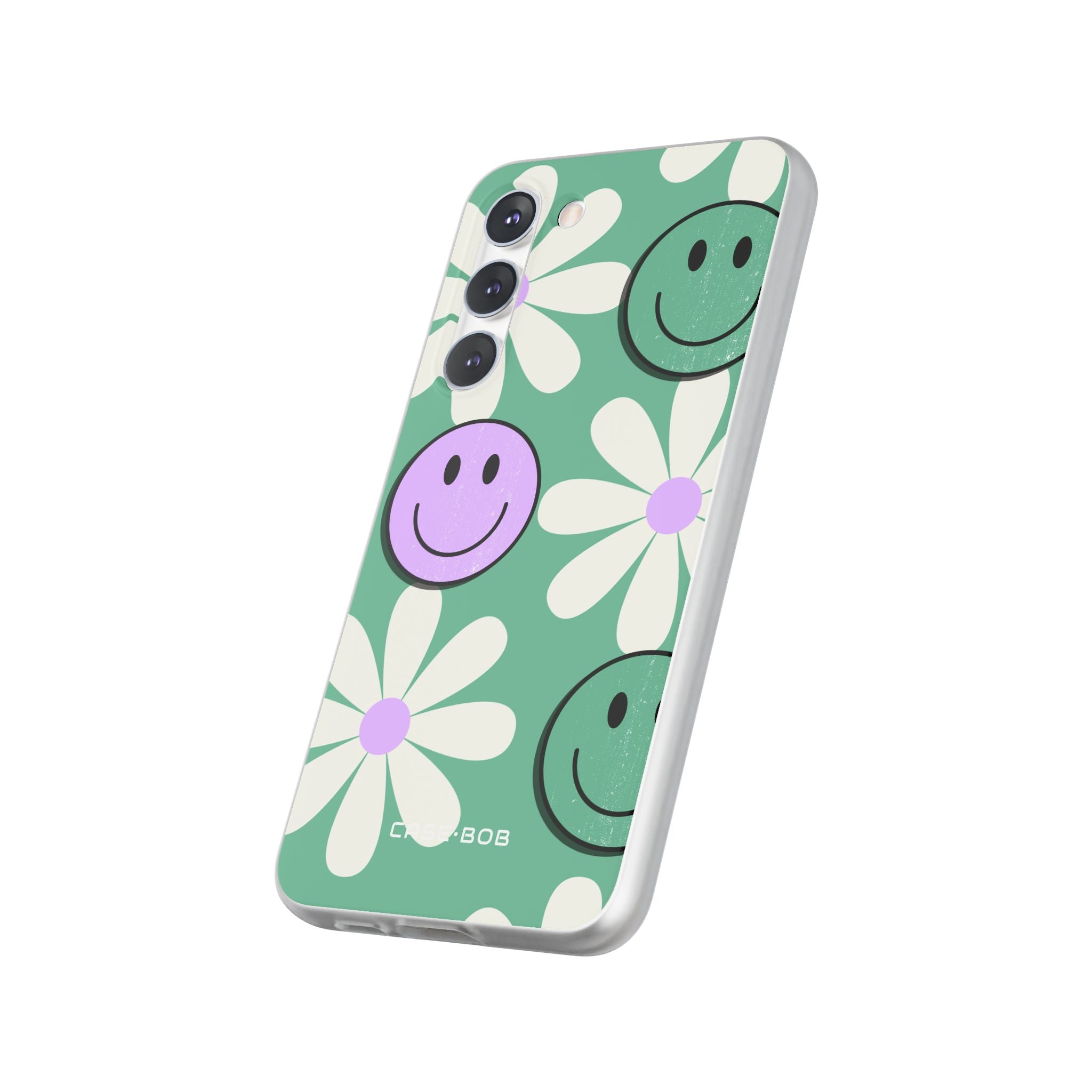Smiley Daisy Glow Samsung S23 Plus Case - Soft