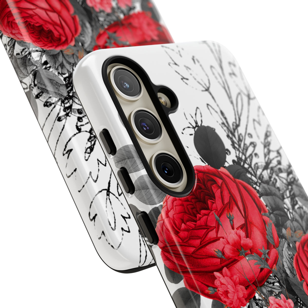 Roclops Gothic Flower - Protective Phone Case