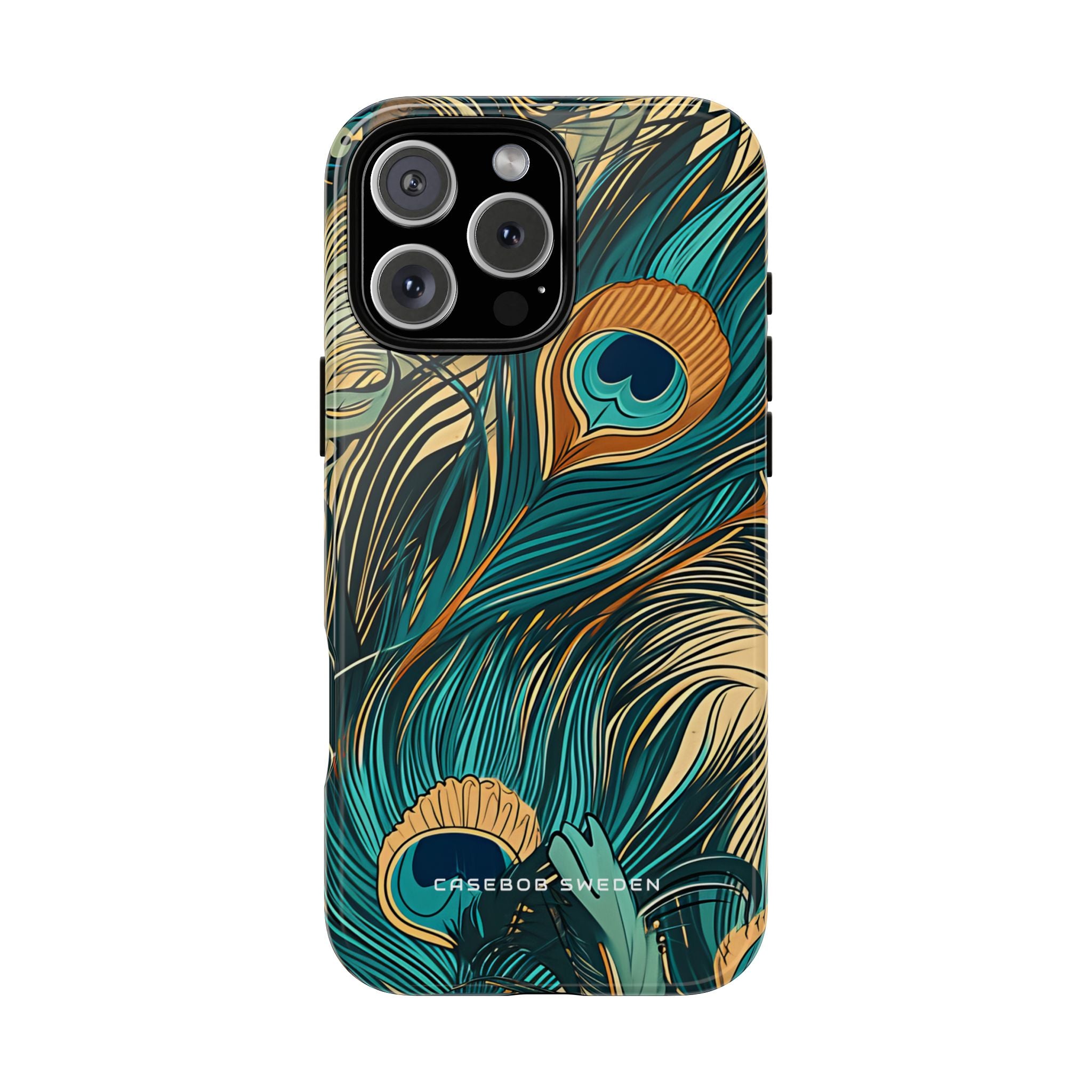 Art Nouveau Peacock Elegance iPhone 16 - Tough Phone Case