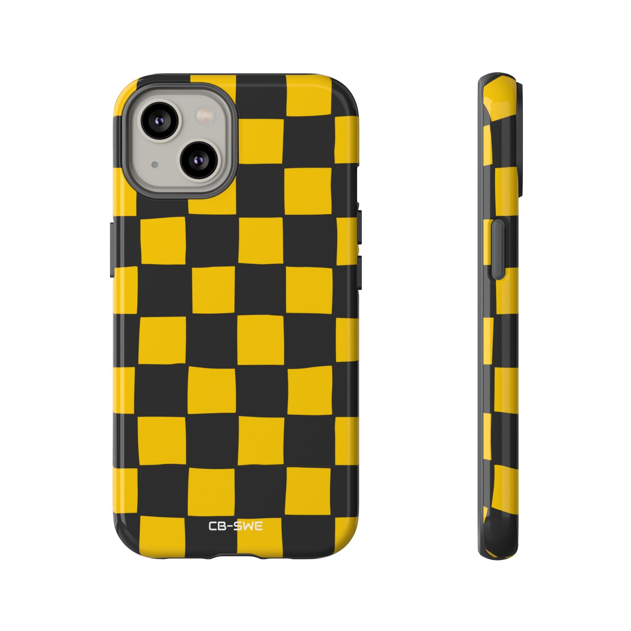 Yellow Squares Dance - iPhone Case