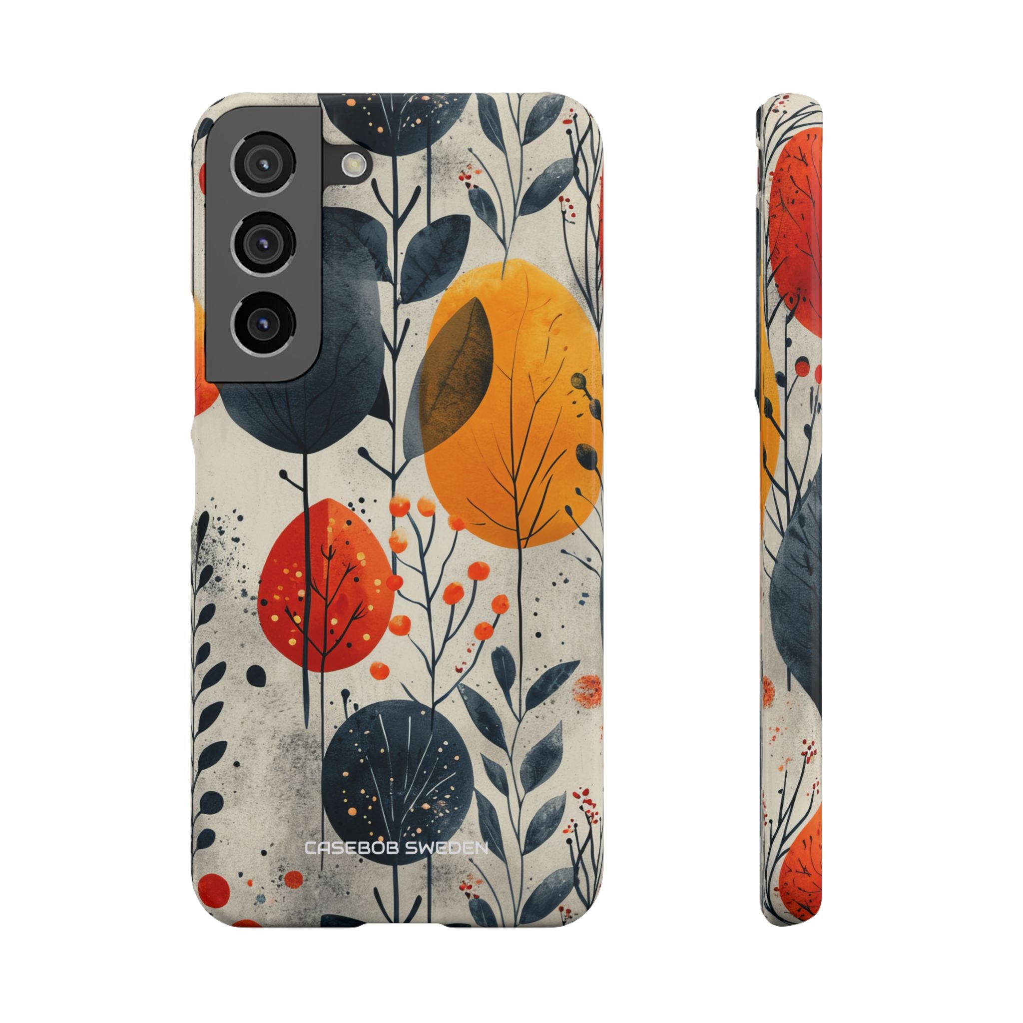 Modern Autumn Leaf Pattern - Slim Samsung S22 Phone Case