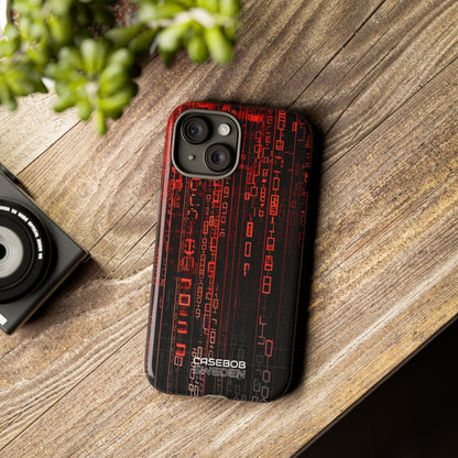 Neon Circuit Dreams iPhone 15 - Tough