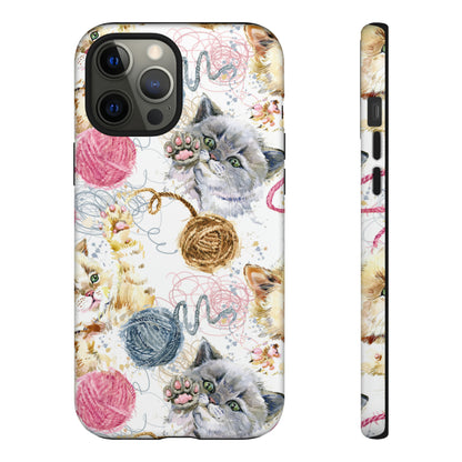 Cute Kitten Pattern - Protective Phone Case