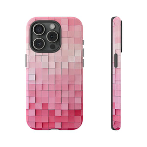 Pink Gradient Mosaic - Protective Phone Case