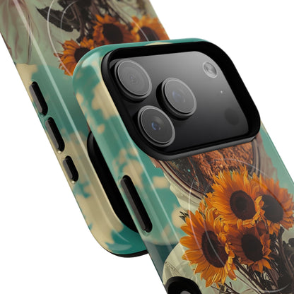 Sunflower Astronaut iPhone 17 Pro Case - Tough+