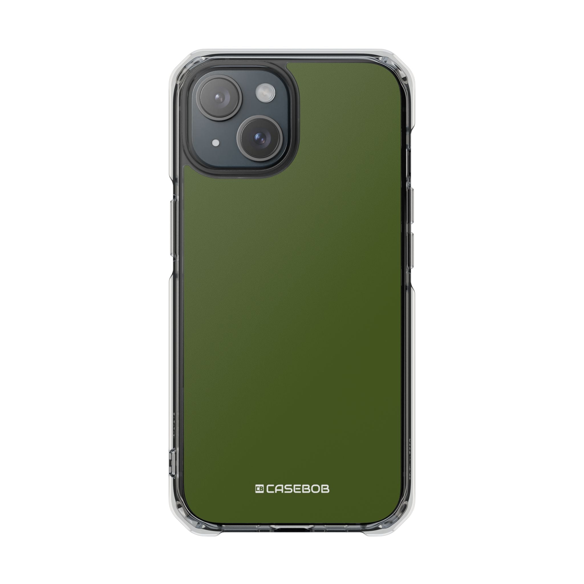 Dark Moss Green - Clear Impact Case for iPhone