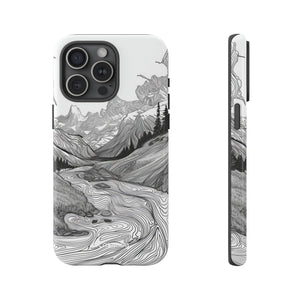 Monochrome Serenity | Protective Phone Case for iPhone