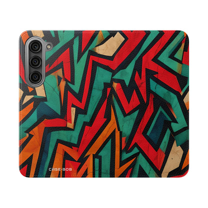 Jagged Flame - Samsung S23 Case - Wallet