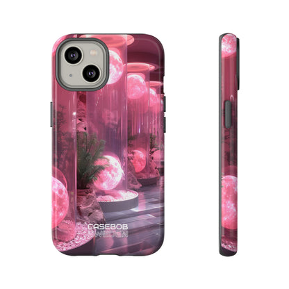 Futuristic Moon Garden iPhone 14 - Tough