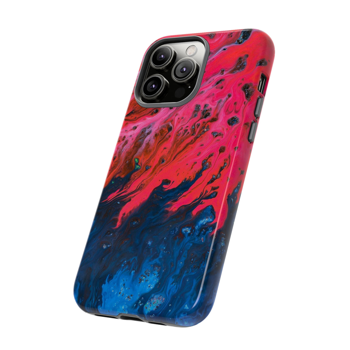 Bright Pink River Ink Art iPhone Case (Protective) Phone Case