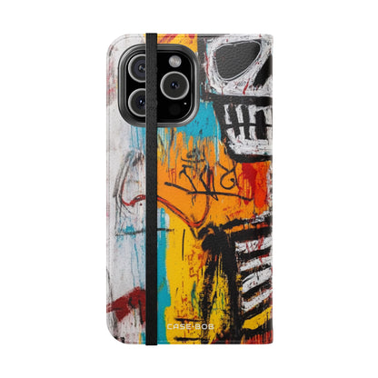 Neon Skull Chaos - iPhone 16 Max Case - Wallet