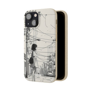 Urban Solitude Sketch | Biodegradable Phone Case