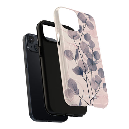 Veined Leaf Whisper iPhone 14 Case - Tough+