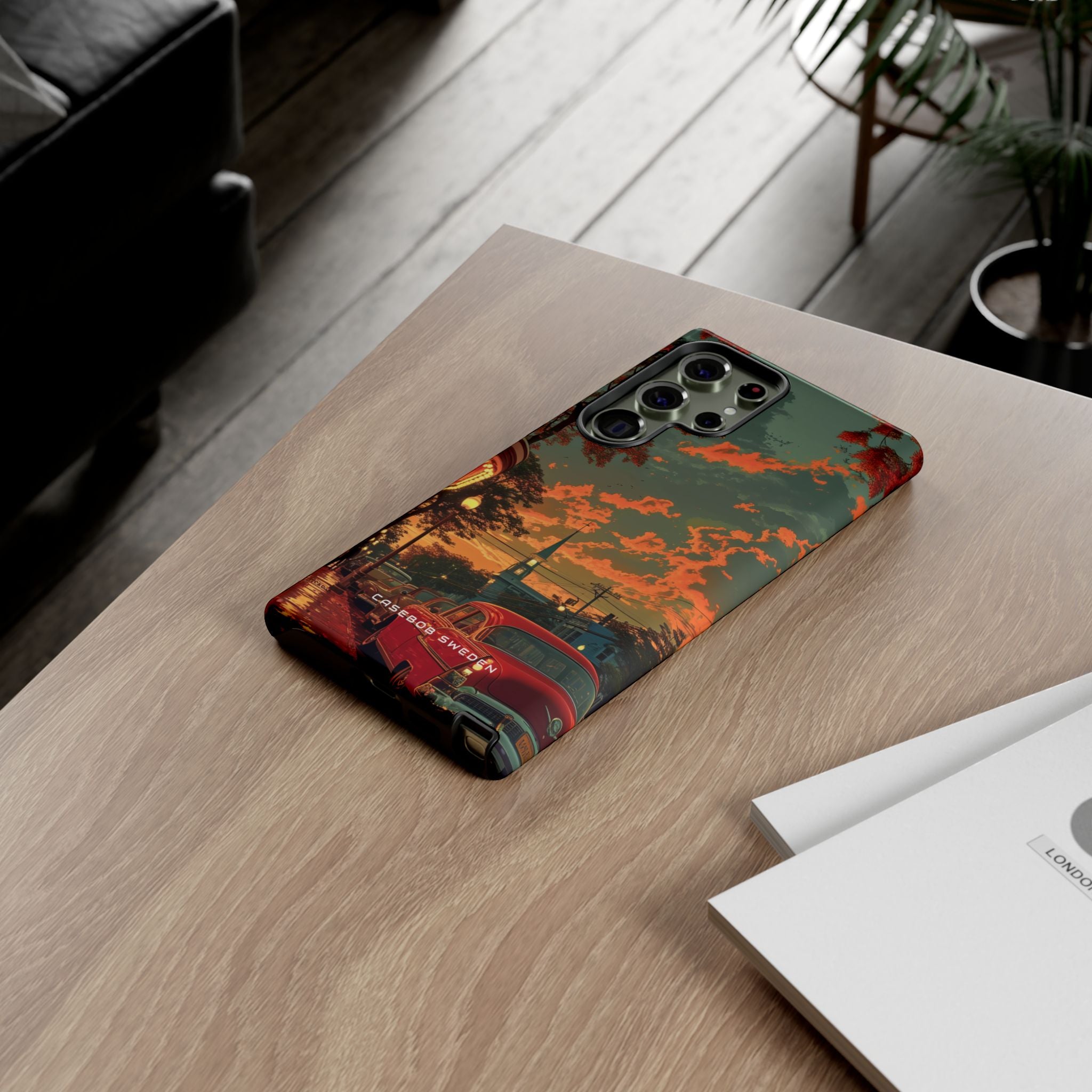 Mid-Century Nostalgia Streetscape Samsung S23 - Tough Phone Case