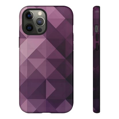 Purple Fade Squares - Protective Phone Case