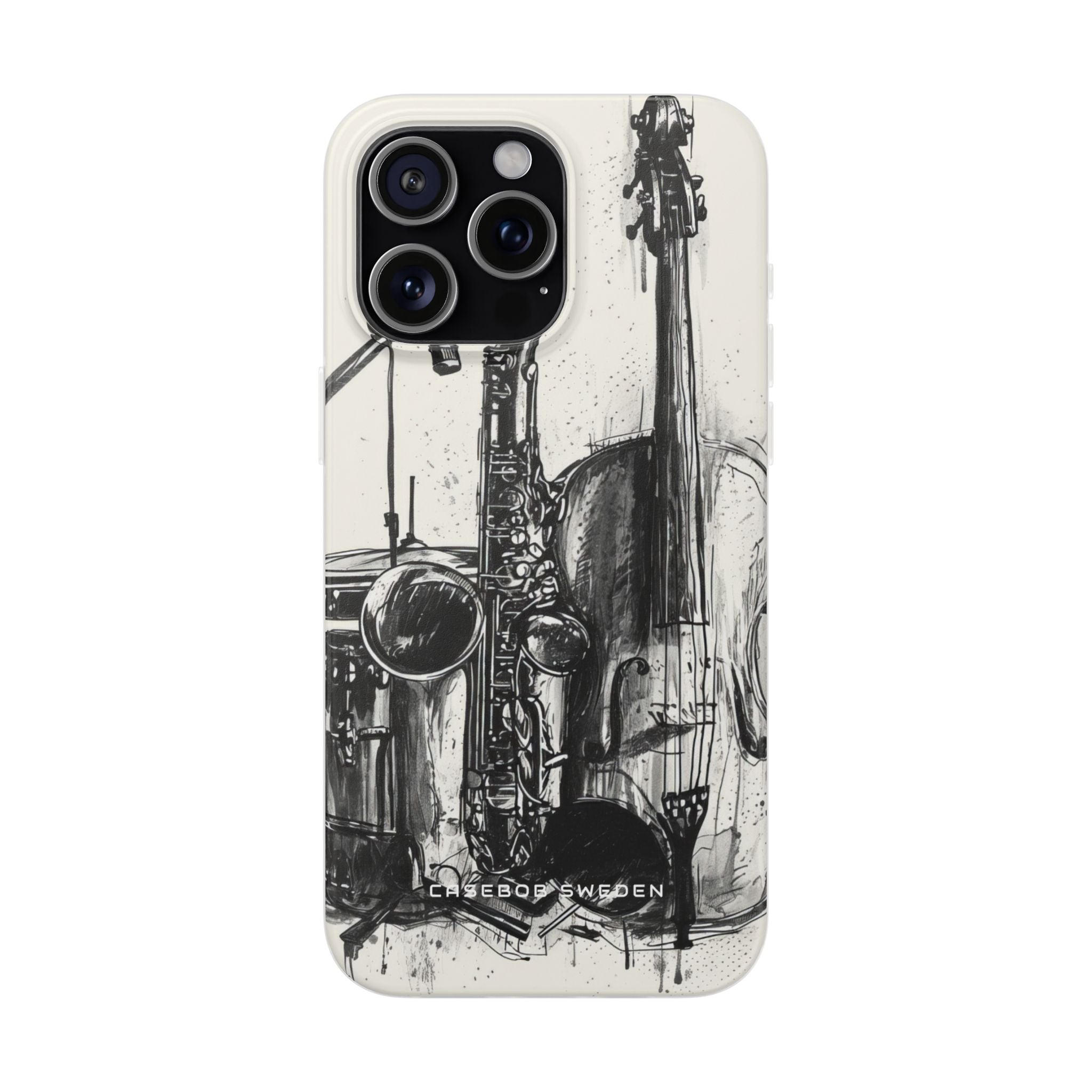 Jazz Instrument Line Symphony iPhone 15 - Flexi Phone Case