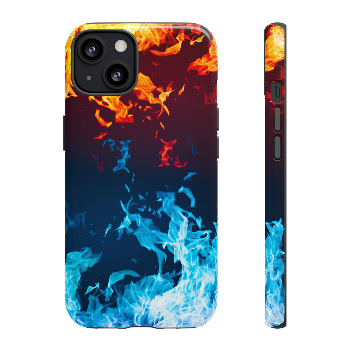 Red & Blue Flames - Protective Phone Case