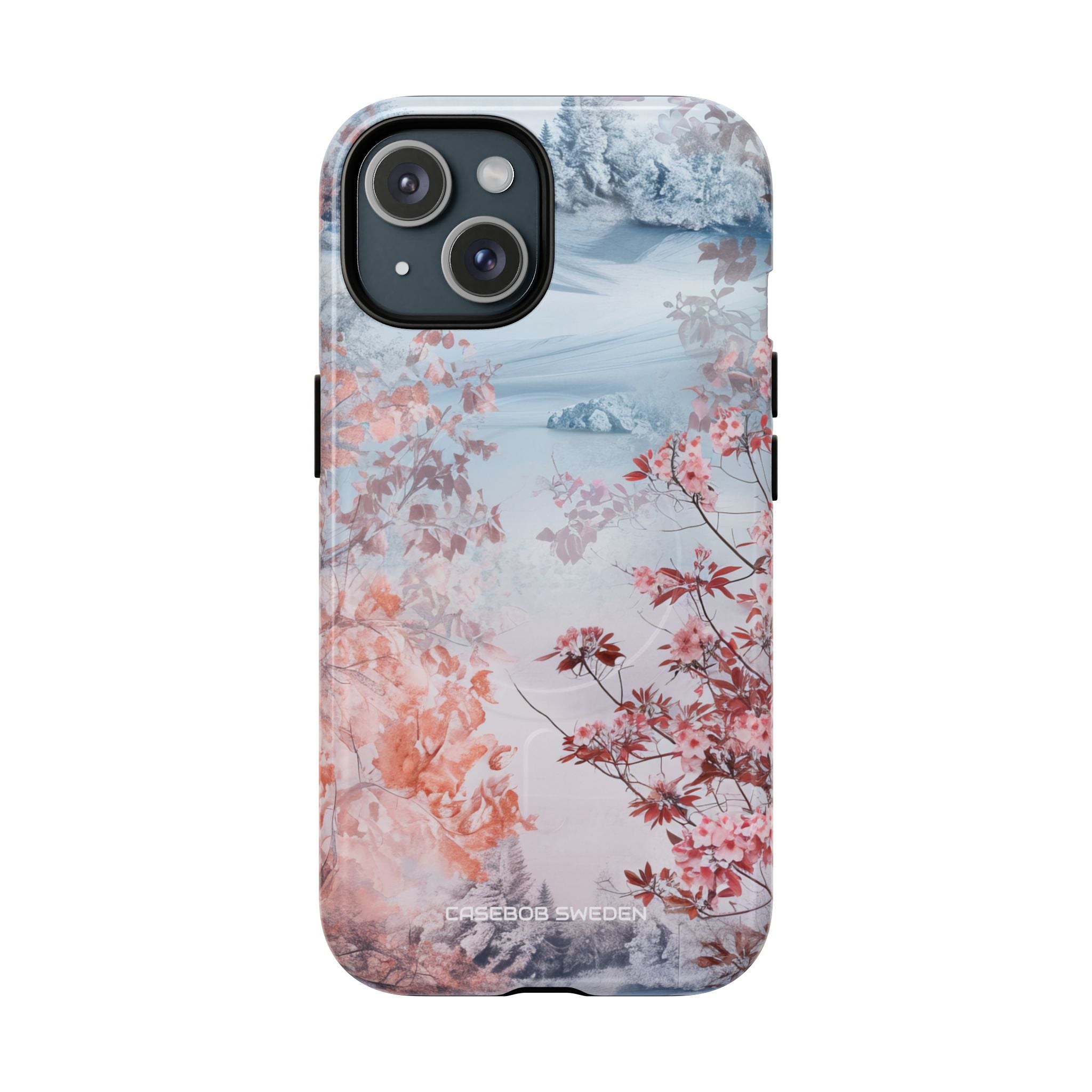 Floral Serenity Case - Tough + MagSafe® iPhone 15 Phone Case