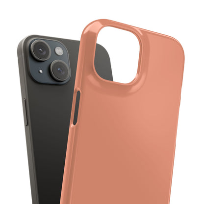 Dark Salmon iPhone 15 - Slim Phone Case